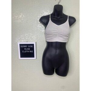 Urban Outfitters Green Ruched Stretchy Bralette Size Extra Small/Small